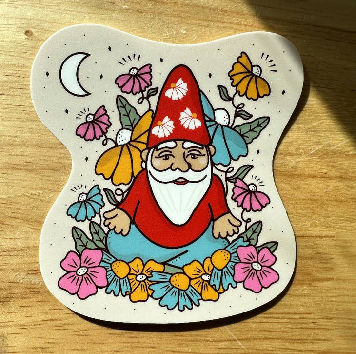 Gnarly Gnome Vinyl Sticker