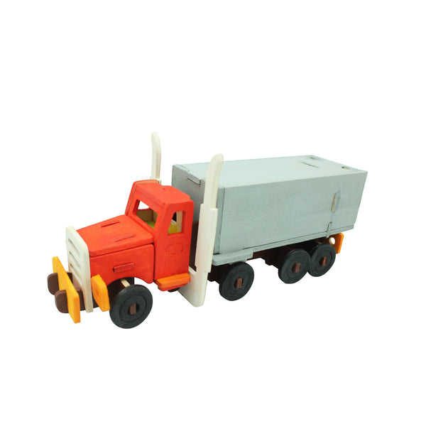 Truck 3D Wooden Puzzle with Paint Kit