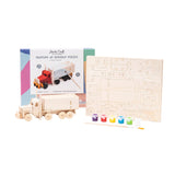 Truck 3D Wooden Puzzle with Paint Kit