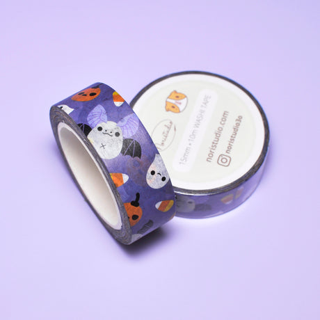 Halloween Bat Pattern Washi Tape