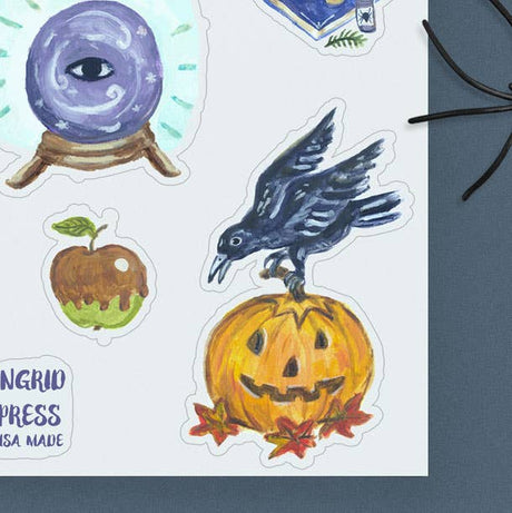 Hojas de pegatinas de vinilo de la noche de Halloween