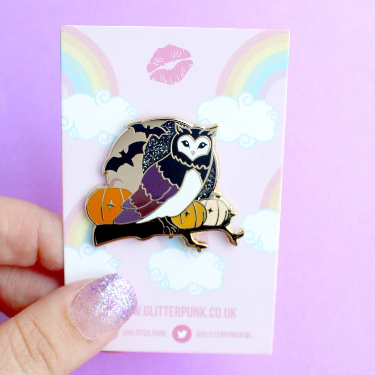 Halloween Owl Enamel Pin