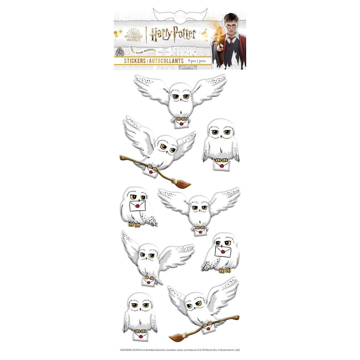 Harry Potter Puffy Stickers - Hedwig