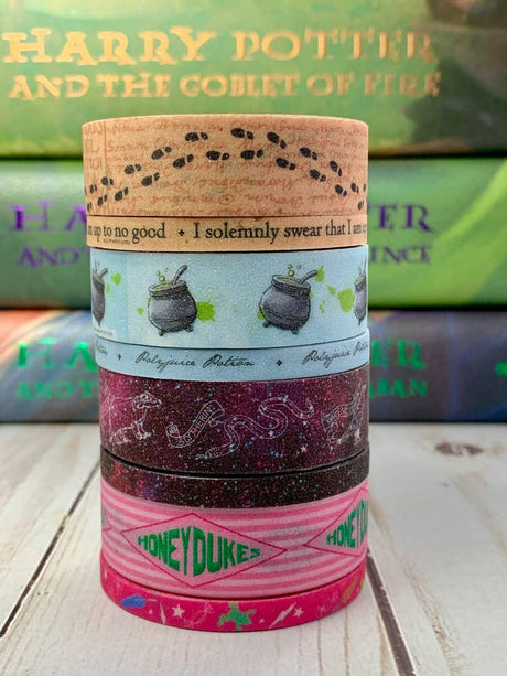 Harry Potter Set of 8 Glitter Washi Tapes