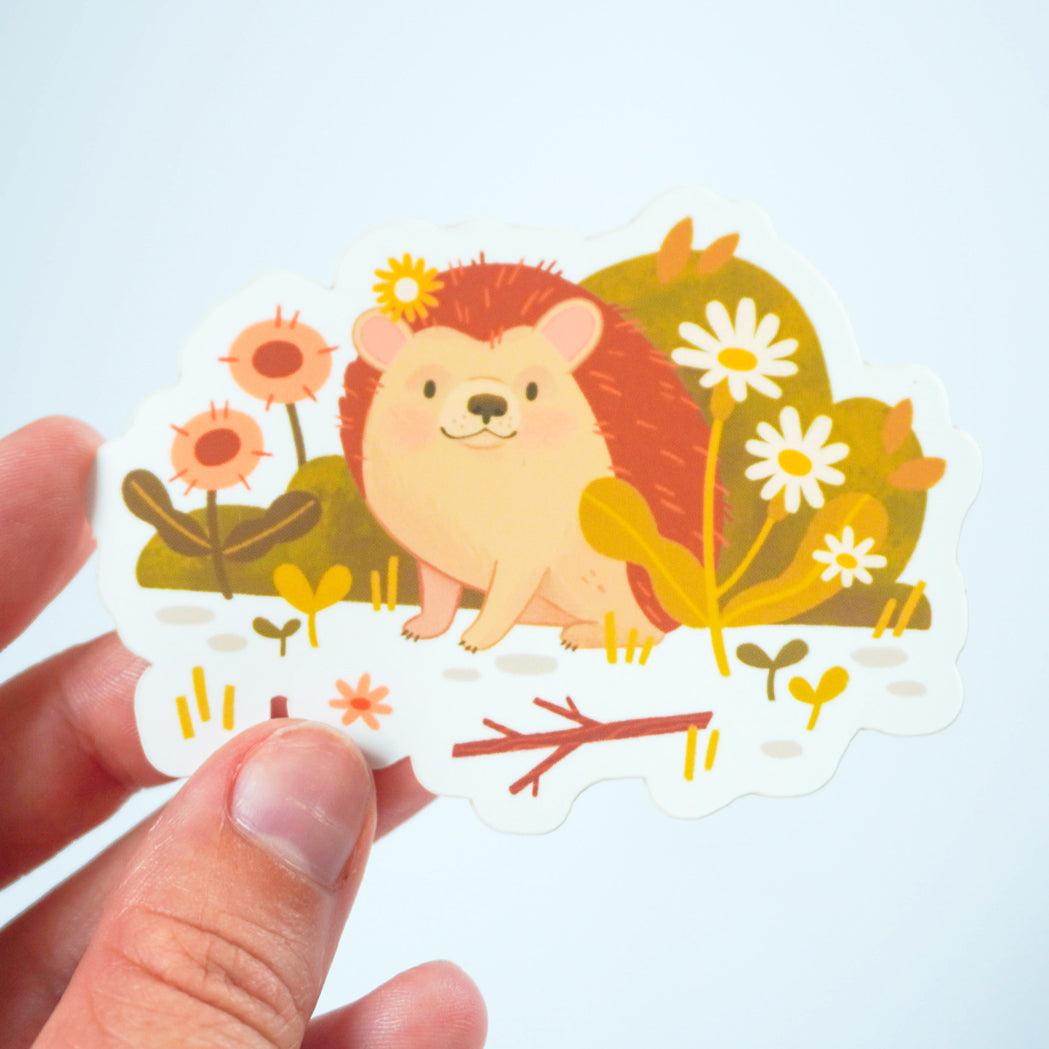 Hedgehog Matte Vinyl Sticker