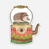 Hedgehog Teapot Sticker