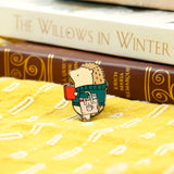 Henrietta Bookworm Hedgehog Pin