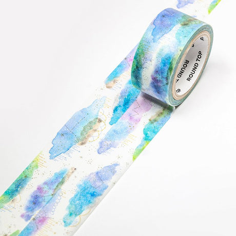 Hoshino Yadori Constellations Rain Washi Tape Insomnia Round Top ほしのやどり