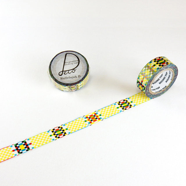 Pixel Dot Washi Tape • Round Top Masking Tape Hallelujah D