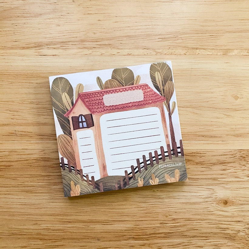 Cozy House Notepad PaperaicaShop