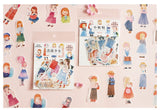 Girl Washi Flake Sticker