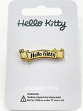 Hello Kitty Christmas Banner Enamel Pin