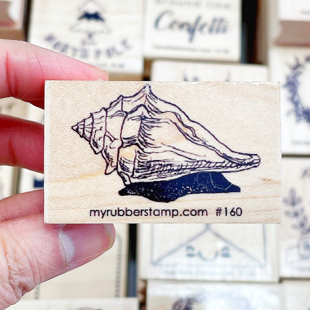 Seashell Rubber Stamp Shell Rubber Stamp