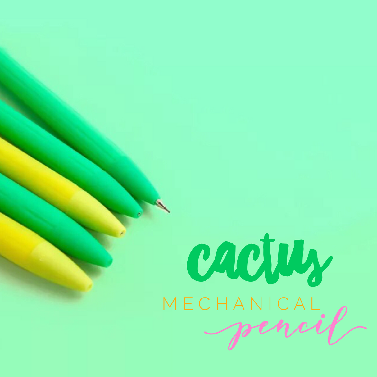 Lápiz mecánico cactus