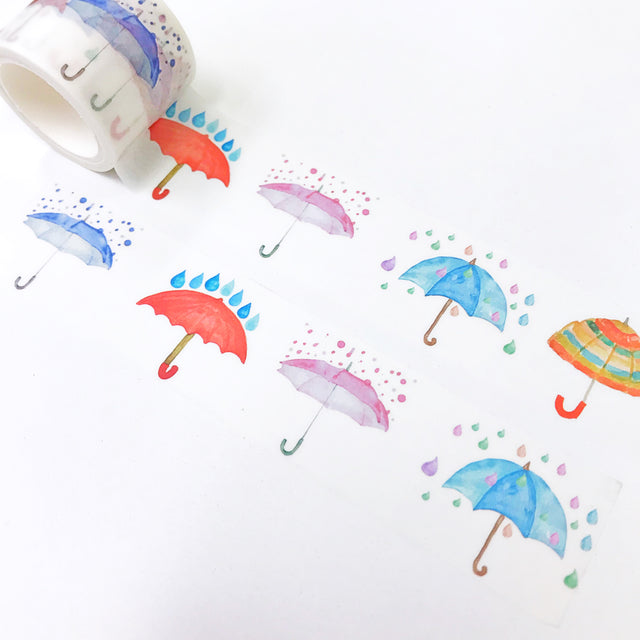 Umbrella and Rainy Day Washi Tape Raining