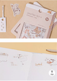 Journal Cat Washi Flake Sticker (45 pieces)