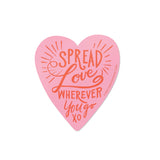 Spread Love Wherever You Go XO Vinyl Sticker