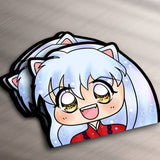 Inuyasha Peeker Anime Vinyl Sticker