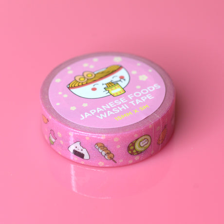 Japanese Foods Glitter Washi Tape