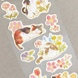 Nekorobi Spring Garden Cat Sticker