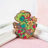 Jeweled Chameleon Enamel Pin