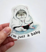 Just A Baby Hamster Sticker