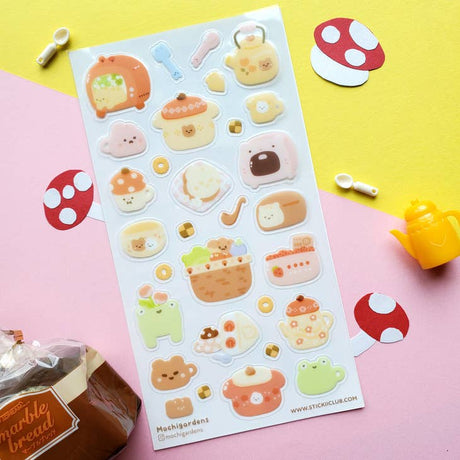 Kawaii Lunch Time Sticker Sheet