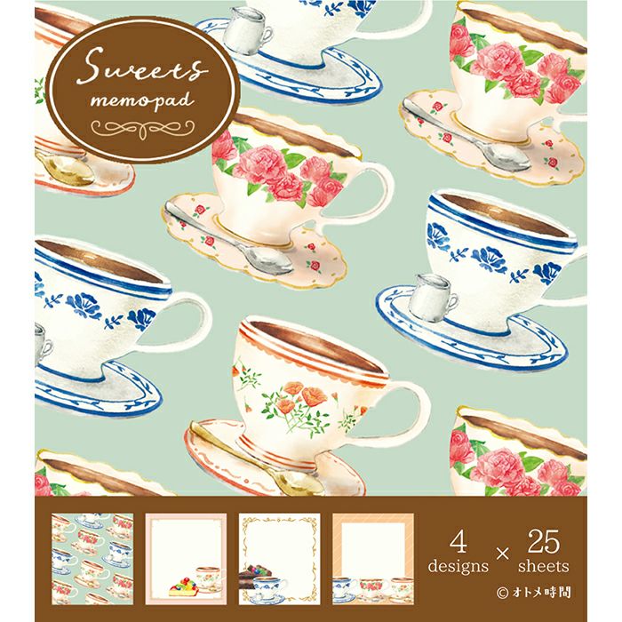 Tea Time Memo Pad 100 Sheets