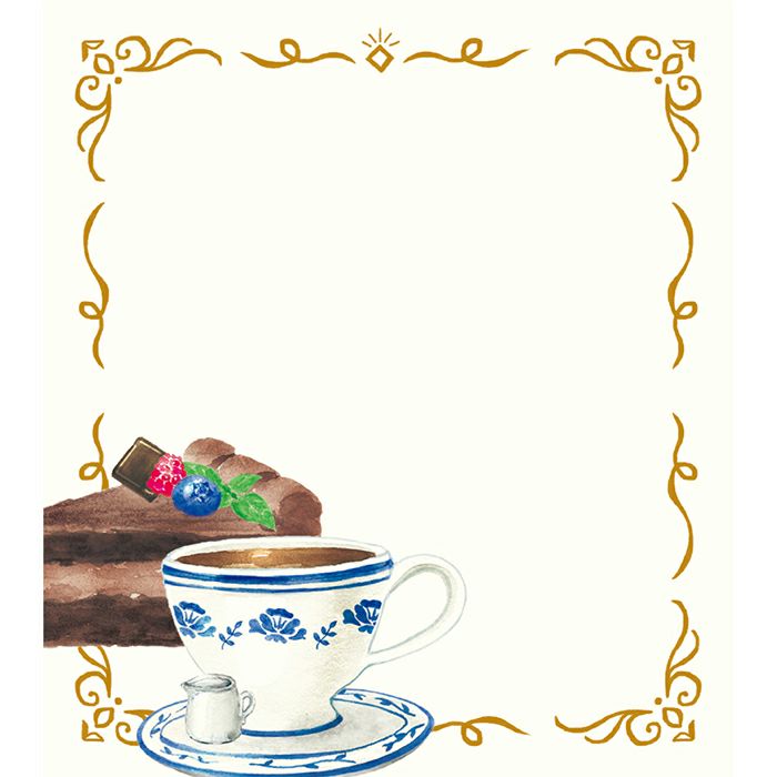 Tea Time Memo Pad 100 Sheets