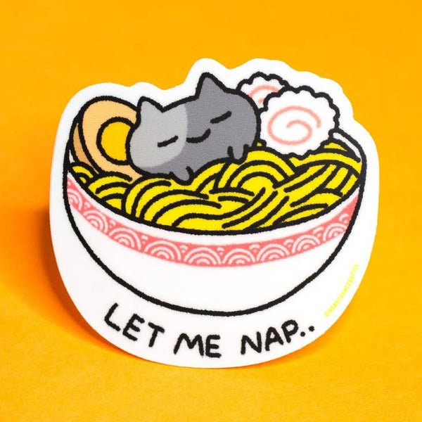 Let Me Nap Cat Sticker