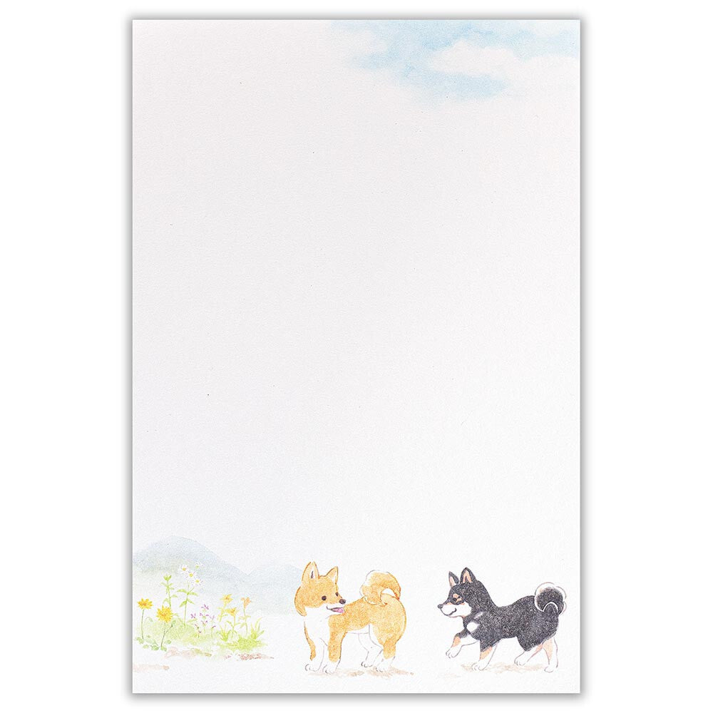 A5 Letter Paper Shiba Dog