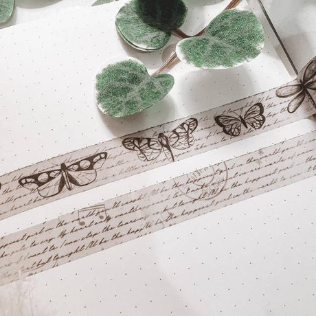 Letters & Butterflies Washi Tape