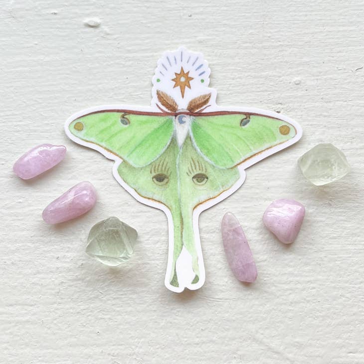 Polanshek of the Hills Luna Moth Sticker