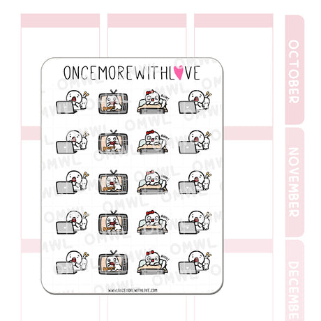 Once More With Love Scary Movies 2.0 Sticker