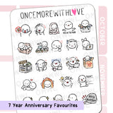 M1311 Seven Year Anniversary Favorites Sticker