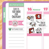 WHY?! LIFE!! One of Those Days Fed Up Munchkin Planner Stickers