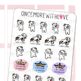 M166 Drama Queen I Simply Cannot Munchkin Planner Stickers