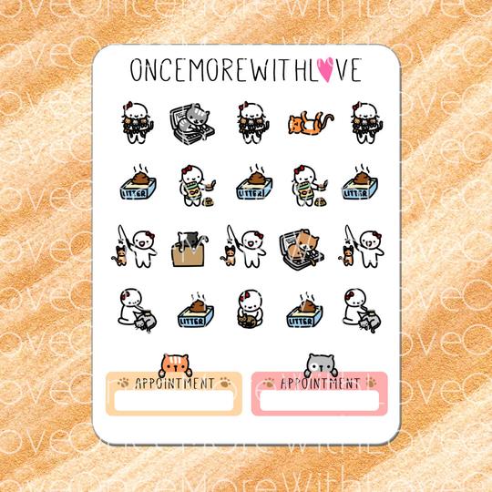 Cat Lady Munchkin Planner Stickers