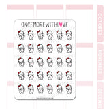 M665 Pregnancy or Food Baby Icon Munchkins Planner Stickers