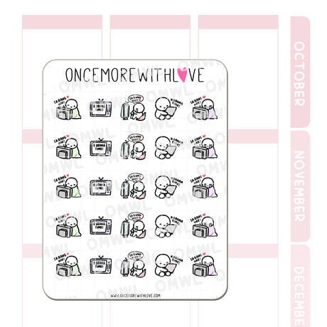 Korean Drama Binge Planner Sticker