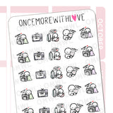 M827 Korean Drama Binge Planner Sticker