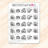 Korean Drama Binge Munchkin Planner Stickers