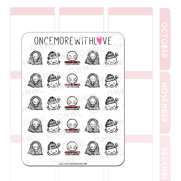 M947 Anxiety Planner Stickers