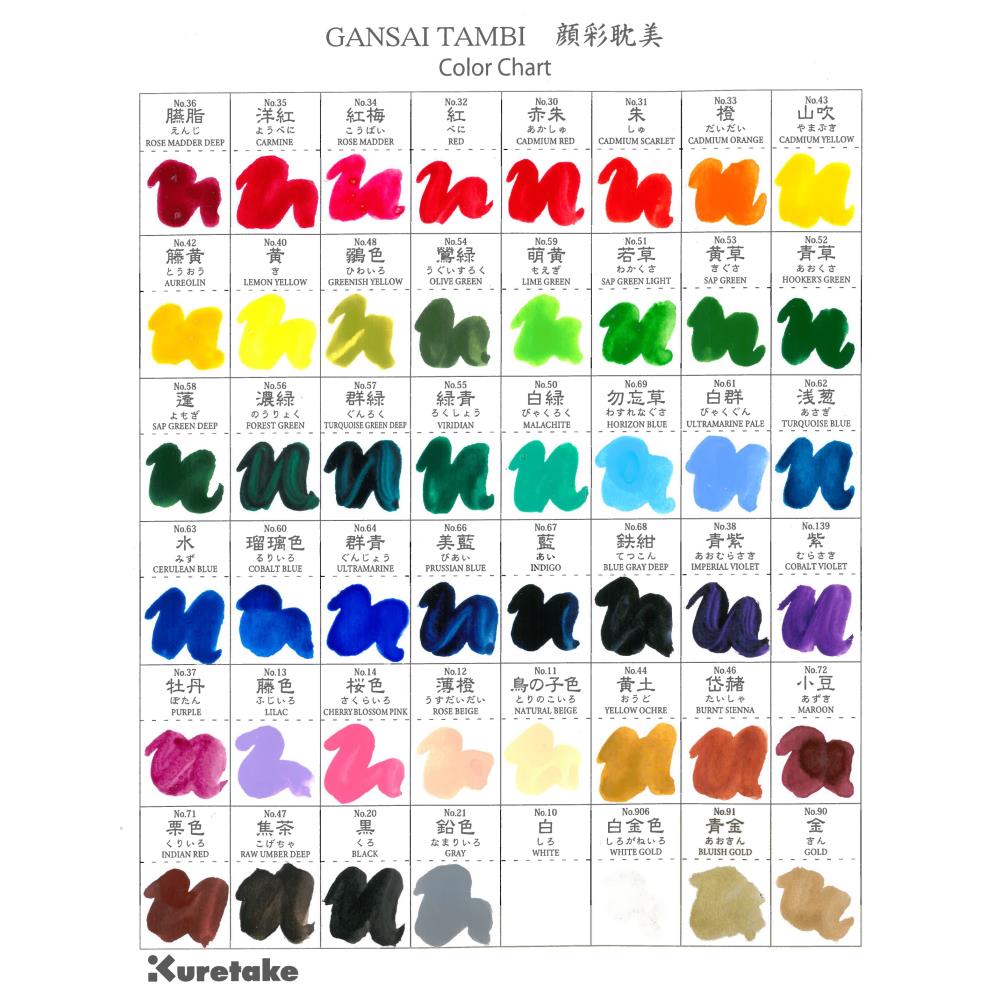 Kuretake Gansai Tambi 48 Color Set