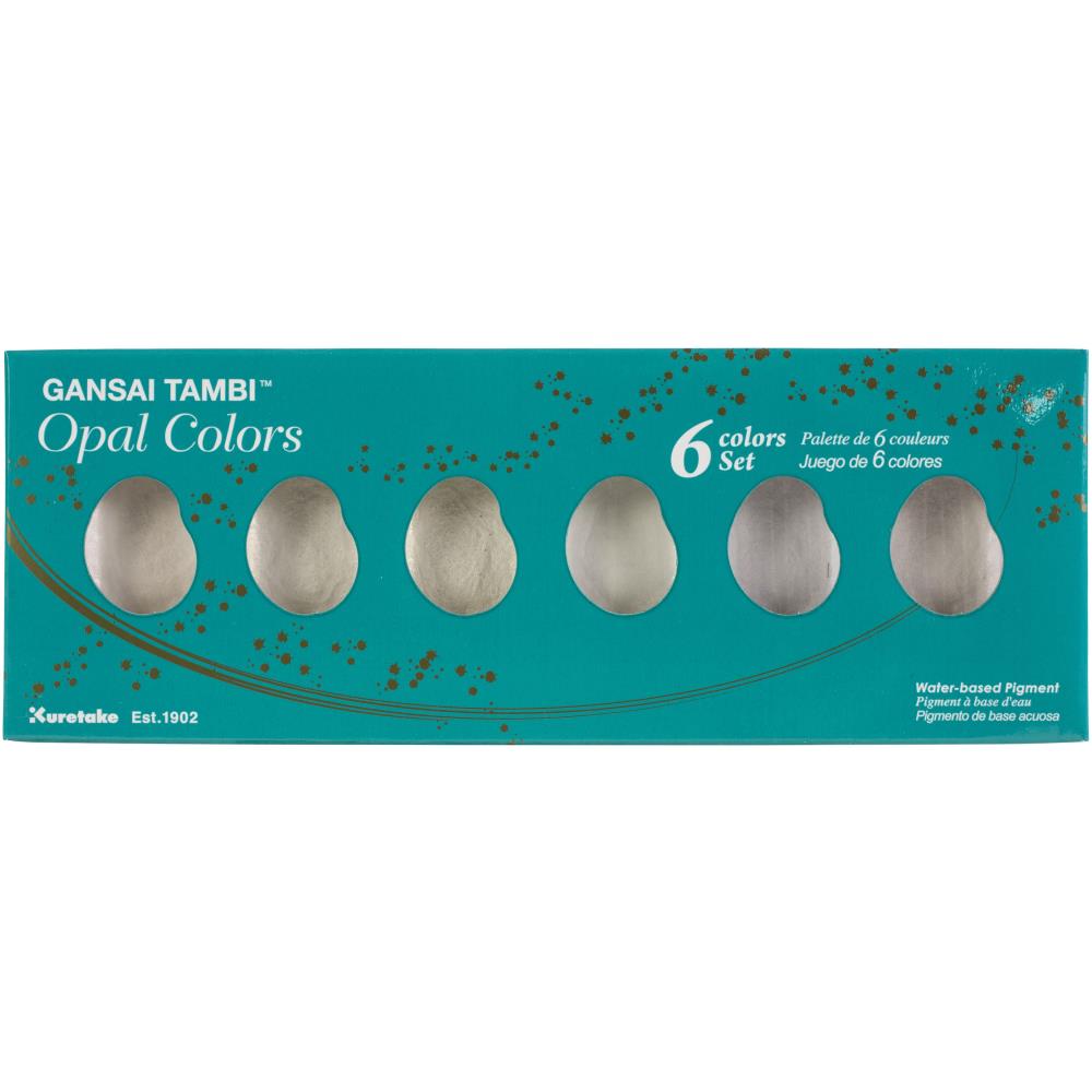 Juego de 6 colores Kuretake Gansai Tambi Opal 