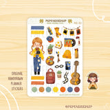 Cute Art Girl Sticker PaperaicaShop