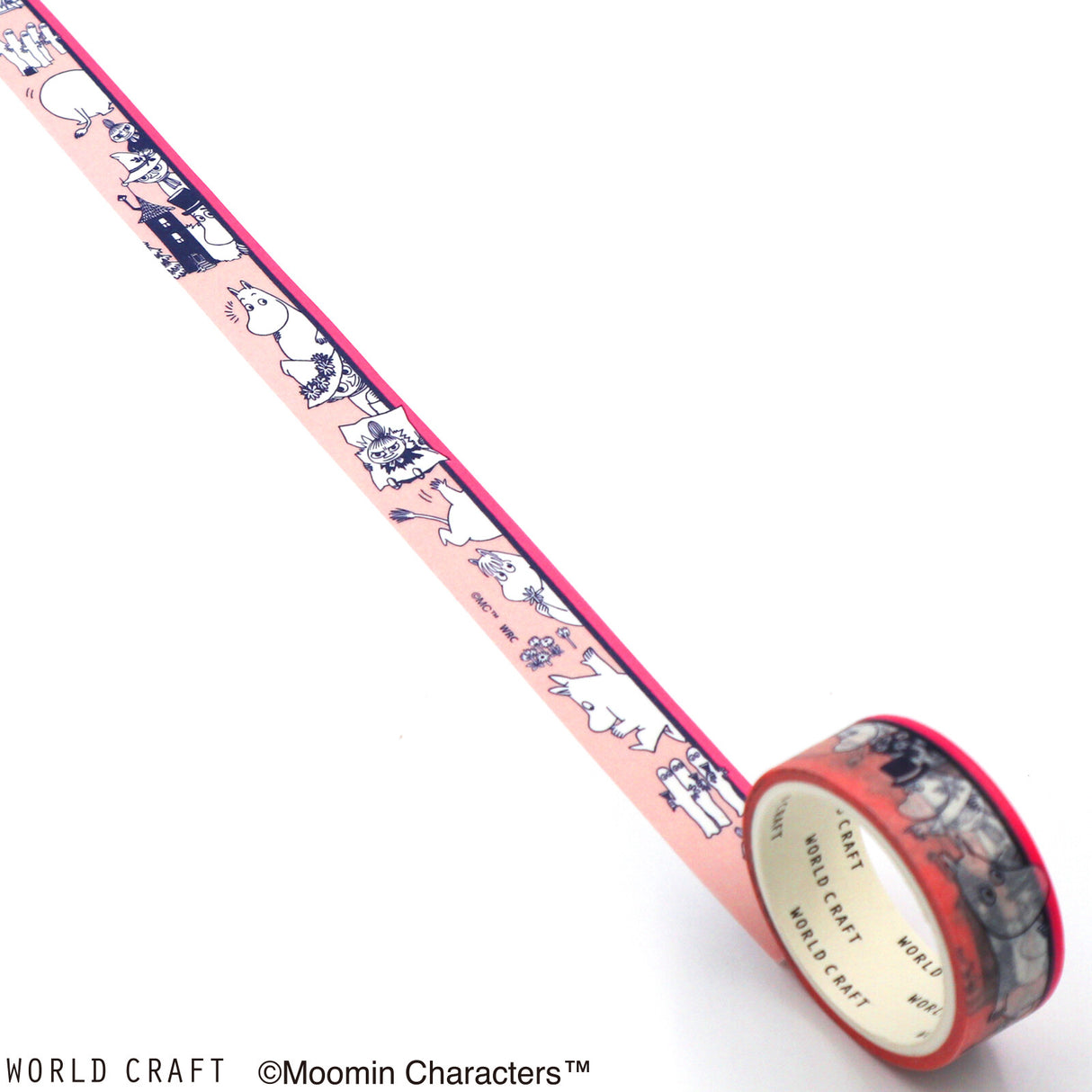 Moomin Washi Tape Pink Border