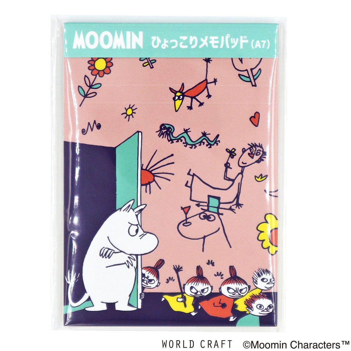 Moomin Memo Pad A7 Pink