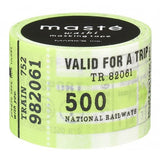 Travel Ticket Japanese Washi Tape • Masté Masking Tape City