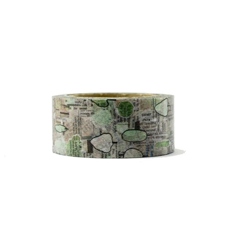 Chamil Garden Green Syoukei Stationery Path Round Top Masking Tape